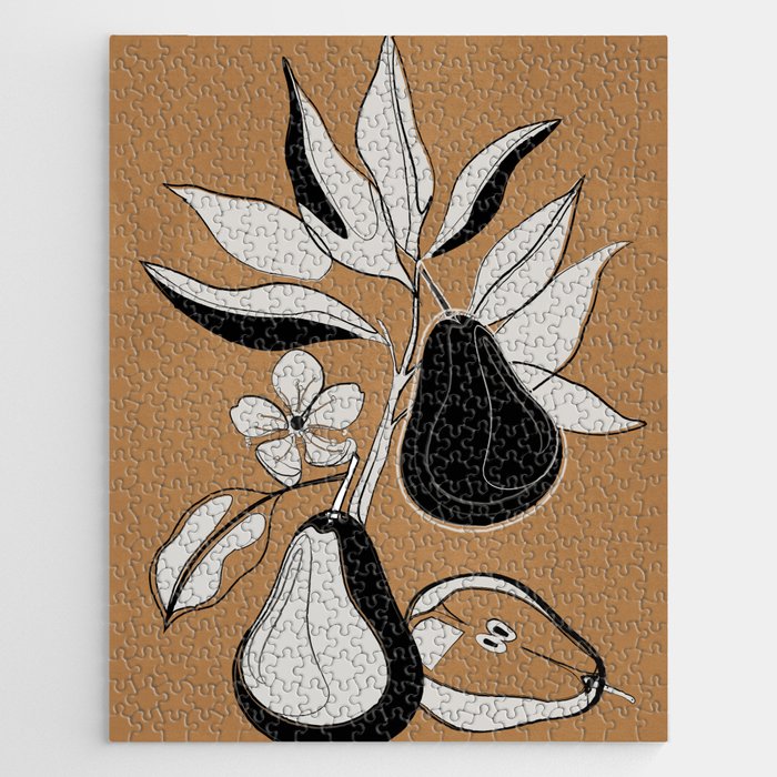 Line Art Pears 7 Jigsaw Puzzle Gallery Image 1