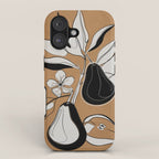 Line Art Pears 7 iPhone Case Gallery Image 1