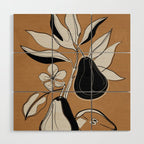 Line Art Pears 7 Wood Wall Art Gallery Image 1