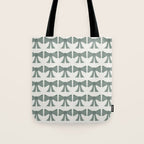 Vintage Bows II Green Tote Bag Gallery Image 1