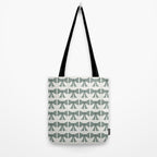 Vintage Bows II Green Tote Bag Gallery Image 2