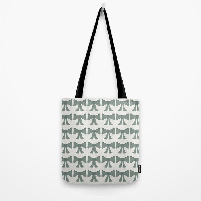 Vintage Bows II Green Tote Bag Gallery Image 2