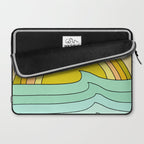 ride rainbows // retro surf soul // art by surfy birdy Laptop Sleeve Gallery Image 2