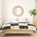 Checkered (Black Cream) Duvet Cover Gallery Image 3