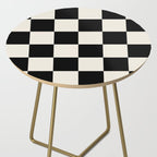 Checkered (Black Cream) Side Table Gallery Image 2