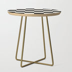 Checkered (Black Cream) Side Table Gallery Image 1