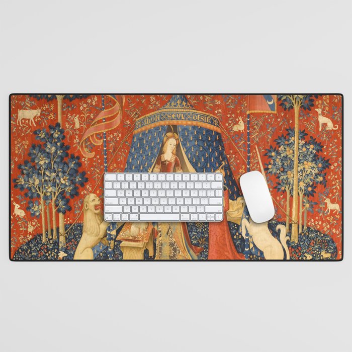 Lady and the Unicorn - Desire Desk Mat Gallery Image 1