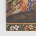 Antique 19th Century Romantic Lovers French Aubusson Tapestry Poster Gallery Image 3