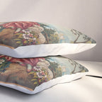 Antique 19th Century Romantic Lovers French Aubusson Tapestry Pillow Sham Gallery Image 3