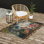 Antique 19th Century Romantic Lovers French Aubusson Tapestry Outdoor Rug Gallery Image 2