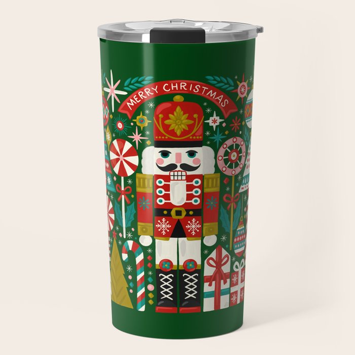 Vintage Nutcracker Celebration Travel Mug Gallery Image 1
