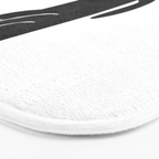 Black cat with flute Bath Mat Gallery Image 3