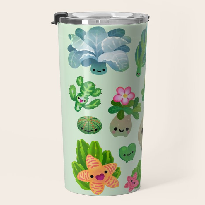 Baby succulent 4 - green Travel Mug Gallery Image 3