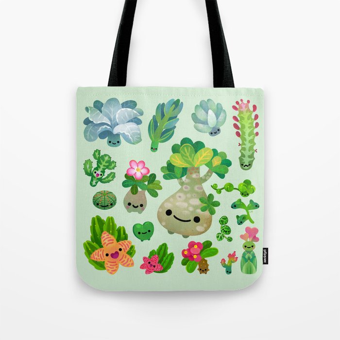 Baby succulent 4 - green Tote Bag Gallery Image 1