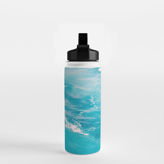Mediterranean Sea - Blue Waves - Ocean Water - Nature Photography Water Bottle Gallery Image 2