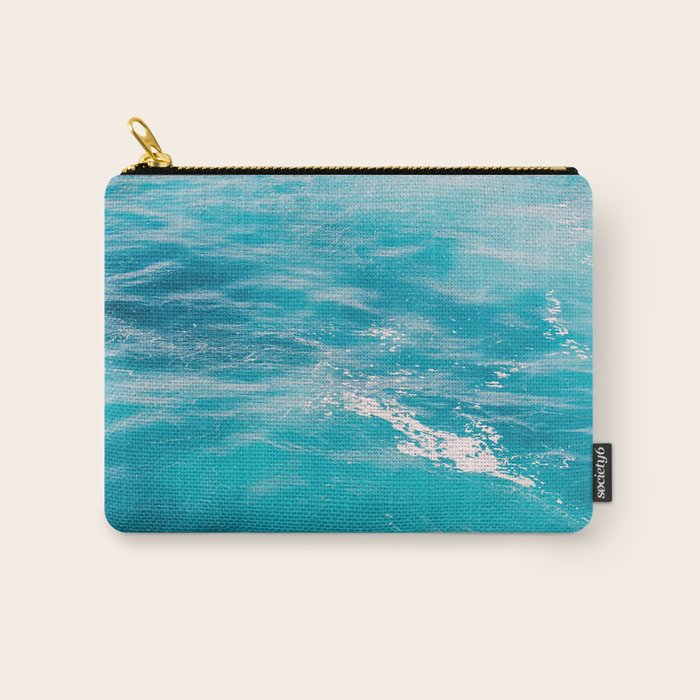 Mediterranean Sea - Blue Waves - Ocean Water - Nature Photography Carry All Pouch Gallery Image 1