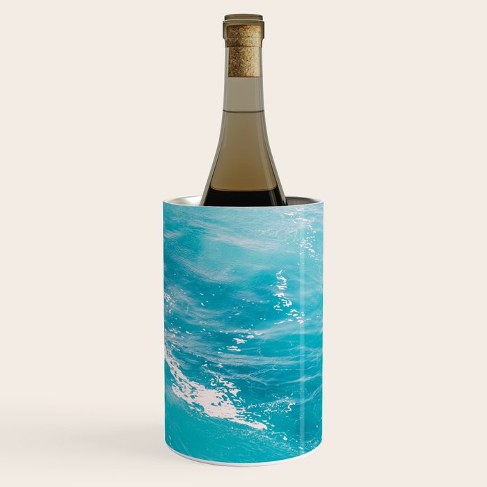 Mediterranean Sea - Blue Waves - Ocean Water - Nature Photography Wine Chiller Gallery Image 3