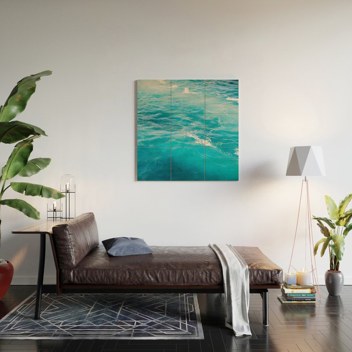 Mediterranean Sea - Blue Waves - Ocean Water - Nature Photography Wood Wall Art Gallery Image 2