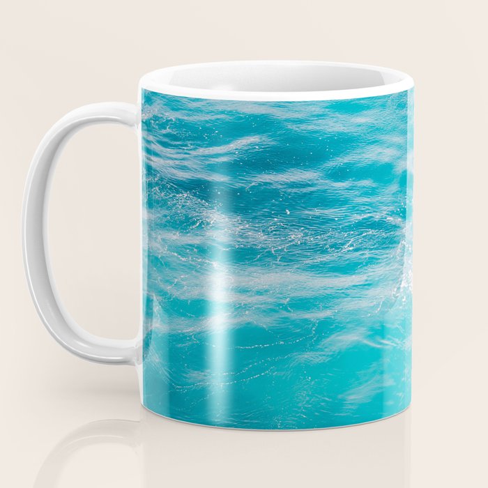 Mediterranean Sea - Blue Waves - Ocean Water - Nature Photography Coffee Mug Gallery Image 3