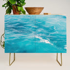 Mediterranean Sea - Blue Waves - Ocean Water - Nature Photography Credenza Gallery Image 1