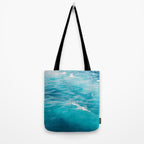 Mediterranean Sea - Blue Waves - Ocean Water - Nature Photography Tote Bag Gallery Image 2