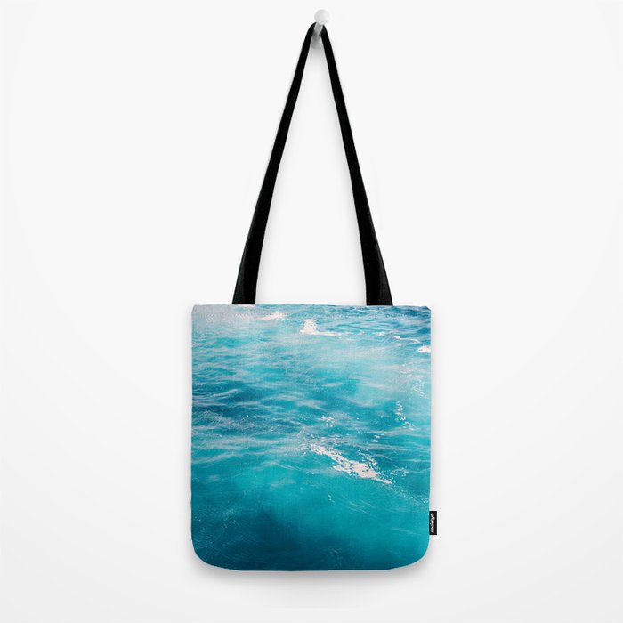 Mediterranean Sea - Blue Waves - Ocean Water - Nature Photography Tote Bag Gallery Image 2