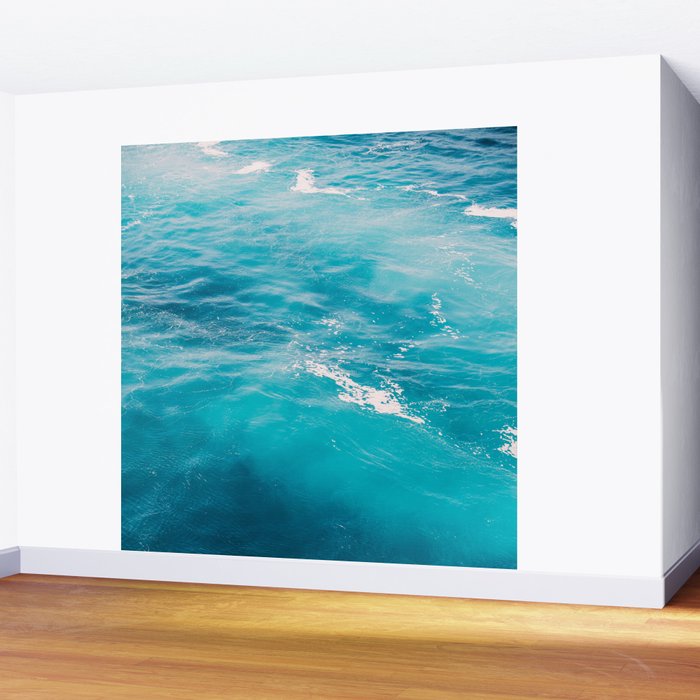 Mediterranean Sea - Blue Waves - Ocean Water - Nature Photography Wall Mural Gallery Image 2