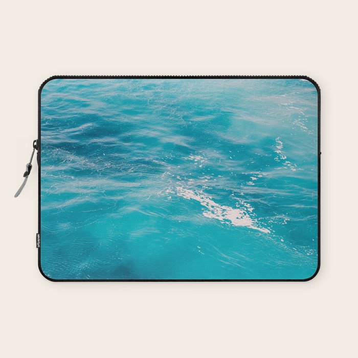 Mediterranean Sea - Blue Waves - Ocean Water - Nature Photography Laptop Sleeve Gallery Image 1