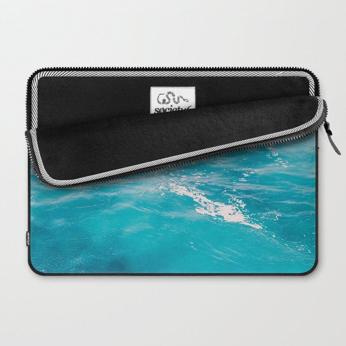 Mediterranean Sea - Blue Waves - Ocean Water - Nature Photography Laptop Sleeve Gallery Image 2