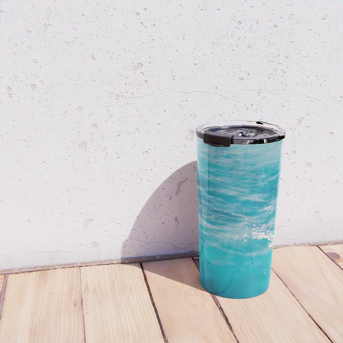 Mediterranean Sea - Blue Waves - Ocean Water - Nature Photography Travel Mug Gallery Image 4