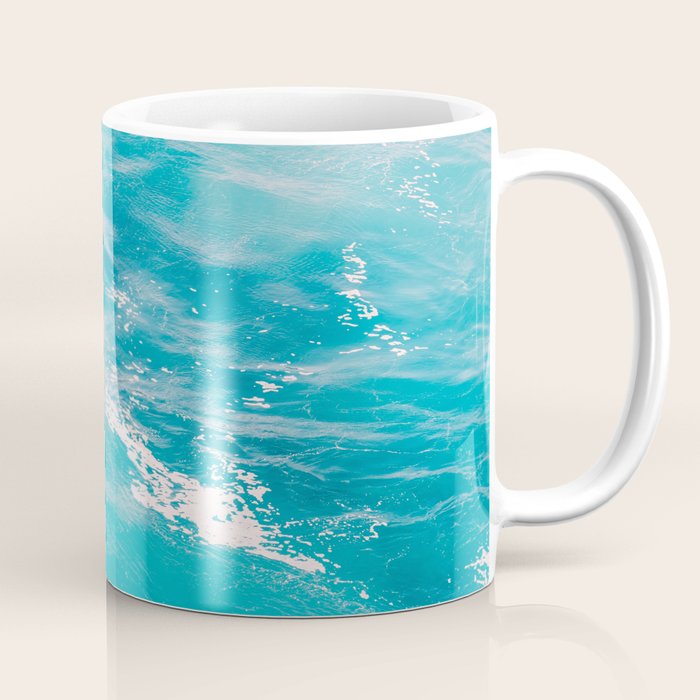 Mediterranean Sea - Blue Waves - Ocean Water - Nature Photography Coffee Mug Gallery Image 1