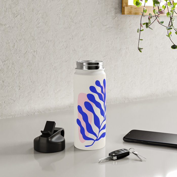 Blue Matisse Ferns Water Bottle Gallery Image 4