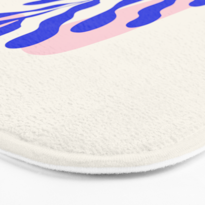 Blue Matisse Ferns Bath Mat Gallery Image 3
