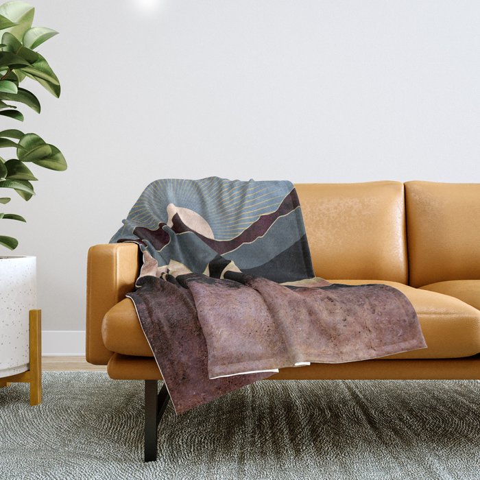 Crimson Peaks Throw Blanket Gallery Image 1