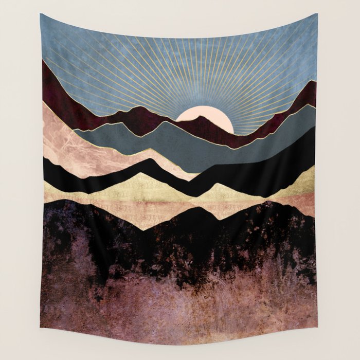 Crimson Peaks Wall Tapestry Gallery Image 1