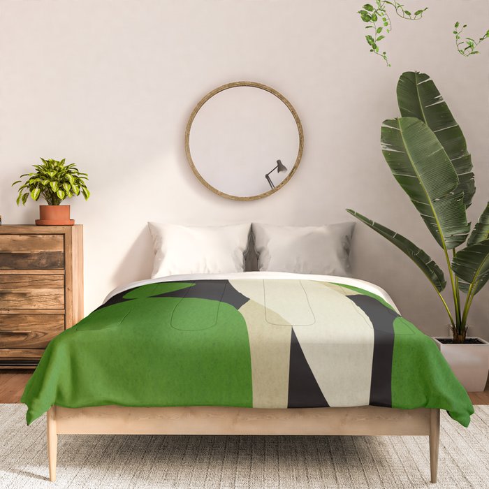 Modern shapes composition N01 Comforter Gallery Image 3