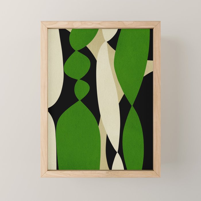 Modern shapes composition N01 Mini Art Print Gallery Image 1