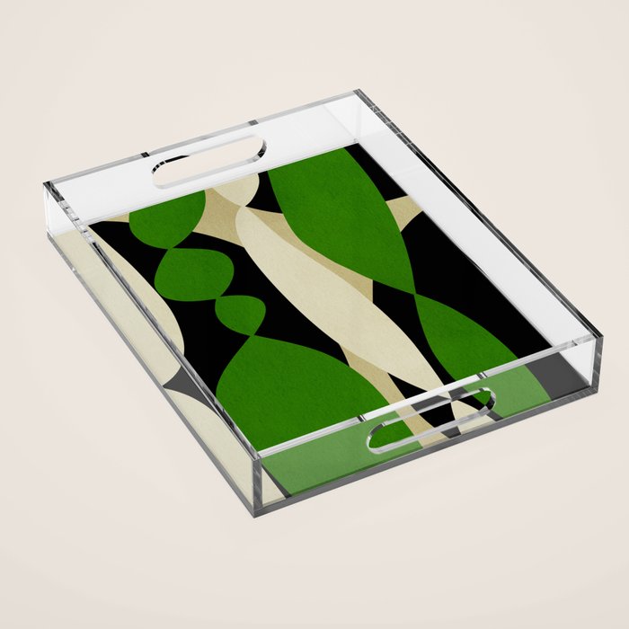 Modern shapes composition N01 Acrylic Tray Gallery Image 1