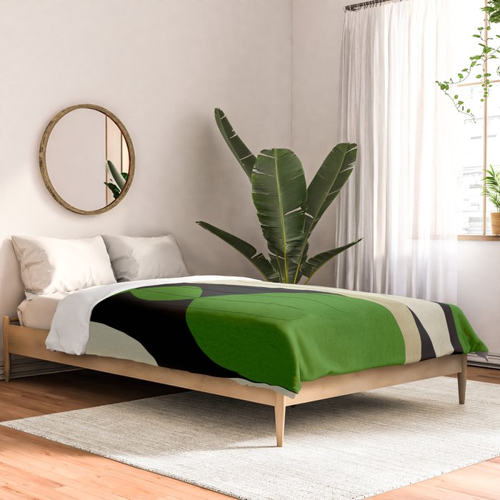 Modern shapes composition N01 Comforter Gallery Image 2