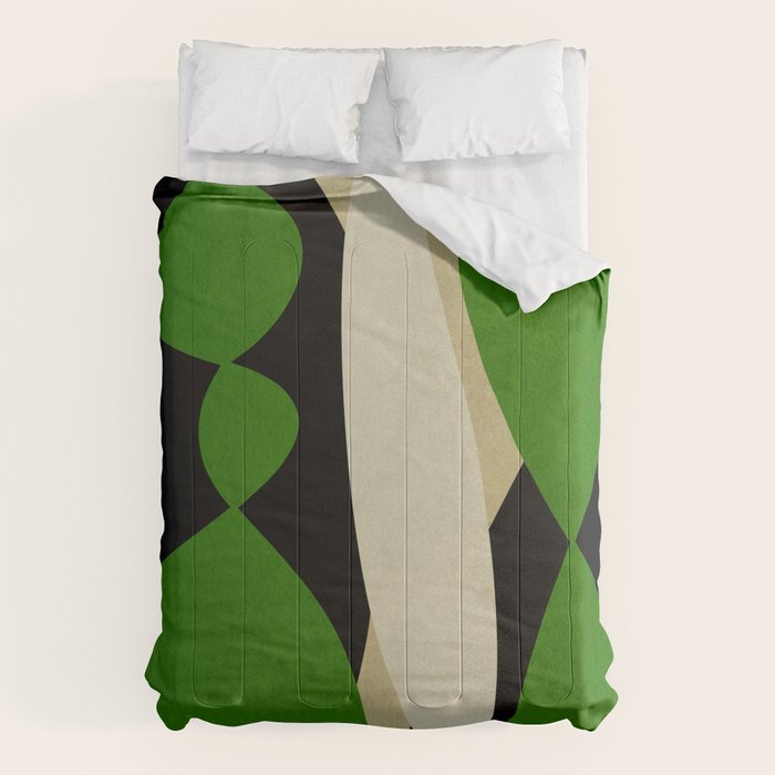 Modern shapes composition N01 Comforter Gallery Image 1