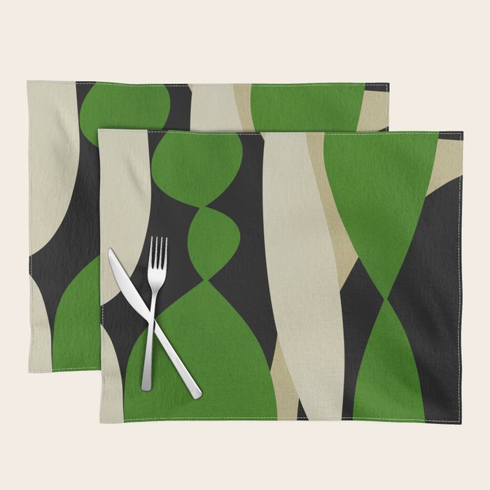 Modern shapes composition N01 Placemat Gallery Image 1