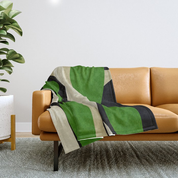 Modern shapes composition N01 Throw Blanket Gallery Image 1