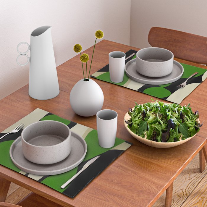 Modern shapes composition N01 Placemat Gallery Image 2