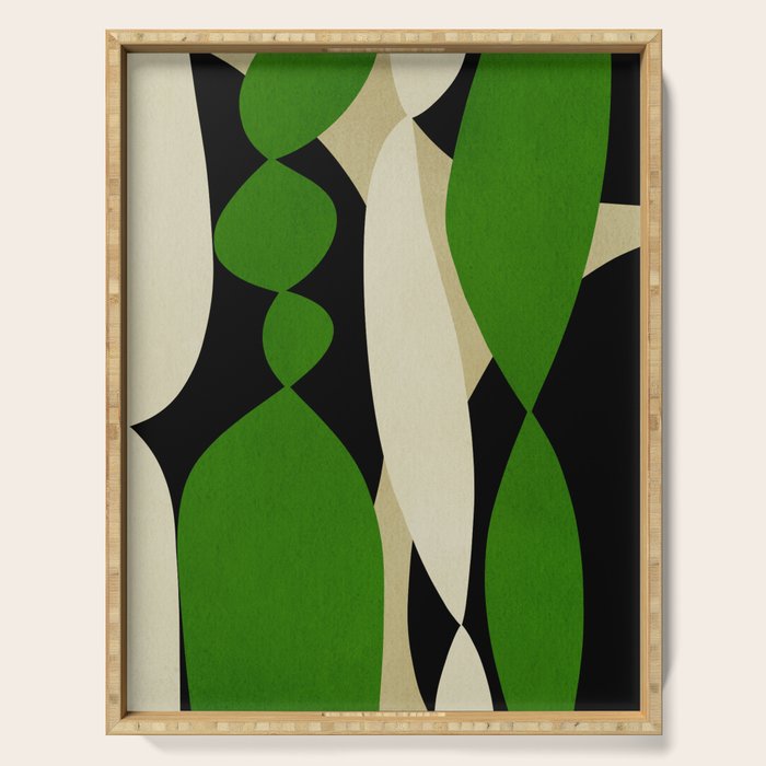Modern shapes composition N01 Serving Tray Gallery Image 1