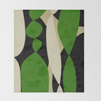 Modern shapes composition N01 Throw Blanket Gallery Image 2