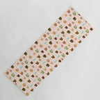 Cats pattern retro Yoga Mat Gallery Image 1
