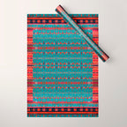 Traditional Berber Bohemian Moroccan Handmade Fabric Style Fall Autumn Color Inspiration Wrapping Paper Gallery Image 1