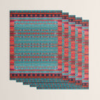 Traditional Berber Bohemian Moroccan Handmade Fabric Style Fall Autumn Color Inspiration Wrapping Paper Gallery Image 3