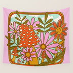 Mushrooms and Flowers Wall Tapestry Gallery Image 4
