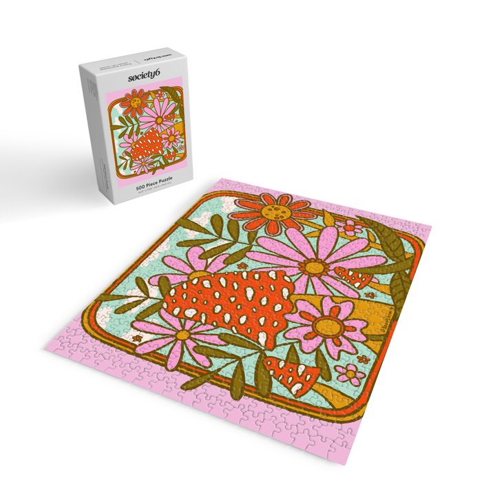 Mushrooms and Flowers Jigsaw Puzzle Gallery Image 2